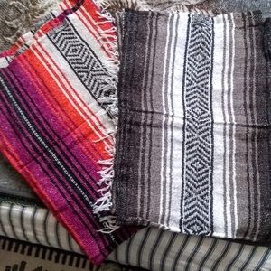 Pair of Mexican Yoga Blankets